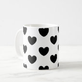 Herz-Muster-Tasse Kaffeetasse (Vorderseite Links)
