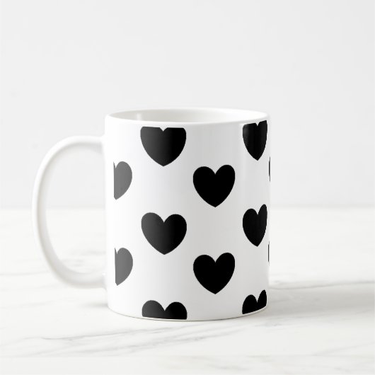 Herz-Muster-Tasse Kaffeetasse (Links)