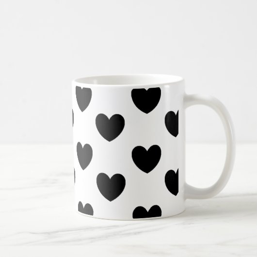 Herz-Muster-Tasse Kaffeetasse (Rechts)