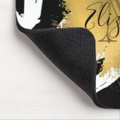 Herz-Muster und Goldene Foil Mousepad (Ecke)