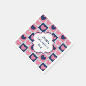 Herz-Muster Valentine Serviette (Ecke)