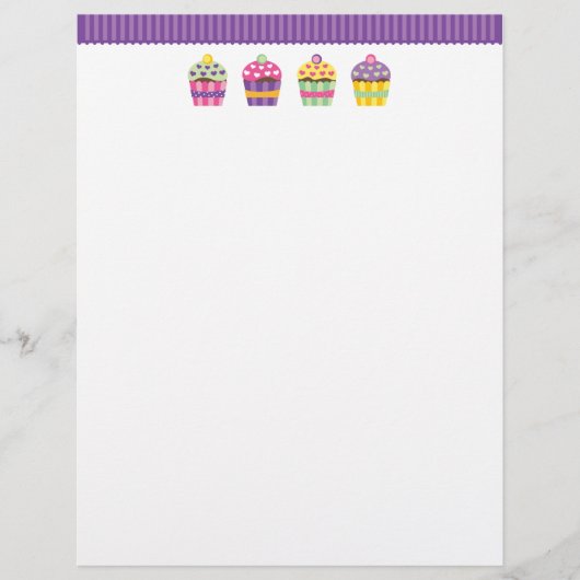 Herz 'N Muster Cupcake Letterhead (Vorderseite)
