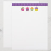 Herz 'N Muster Cupcake Letterhead (Vorne/Hinten)