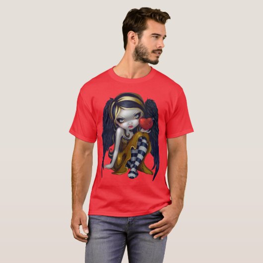 Herz Nägel SHIRT der gotischen Valentinefee (Vorne ganz)