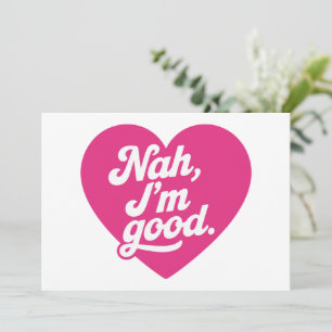 Herz Nah Im Gut Anti Valentinstag Single bewusst Feiertagskarte