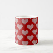 Herz - Nahtloses Muster Kaffeetasse (Mittel)