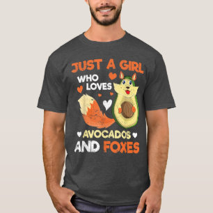 Herz-Natur Tierfreund Mädchen Niedlich Avocad T-Shirt