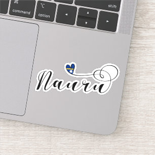Herz Nauru Flag, I Liebe Nauru, Republik Nauru Aufkleber