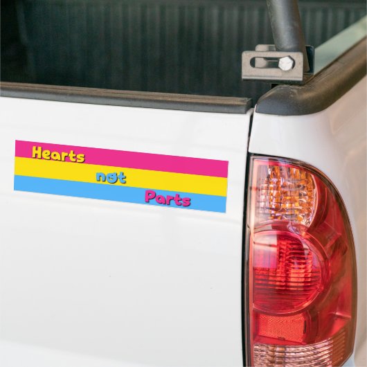 Herz-nicht Teil-Pansexual Stolz-Autoaufkleber Autoaufkleber (Auf Lkw)