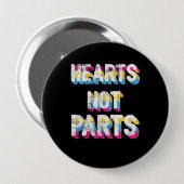 Herz nicht Teile Pansexual Pride LGBT Pan Button (Vorne & Hinten)