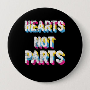 Herz nicht Teile Pansexual Pride LGBT Pan Button