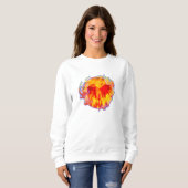HERZ NIE ENDENDES FEUER SWEATSHIRT (Vorne ganz)