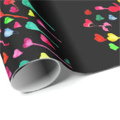 Herz niedliche farbenfrohe Herzkunst Geschenkpapier (Rolleneckpunkt)