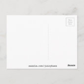 Herz niedliche farbenfrohe Herzkunst Postkarte (Rückseite)