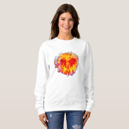HERZ NIEMALS ENDFEUER SWEATSHIRT (Vorne ganz)
