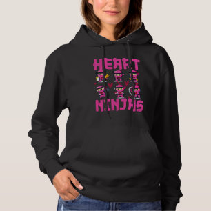 Herz-Ninjas lieben japanische Kultur Ästhetik Vale Hoodie
