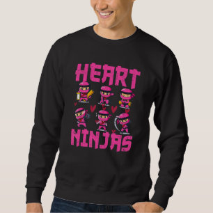 Herz-Ninjas lieben japanische Kultur Ästhetik Vale Sweatshirt