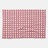 Herz-Norwegen-Flaggenmuster Geschirrtuch (Horizontal)