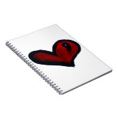 Herz Notizblock (Rechte Seite)