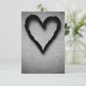 Herz, Nr. 01 Dankeskarte (Stehend Vorderseite)