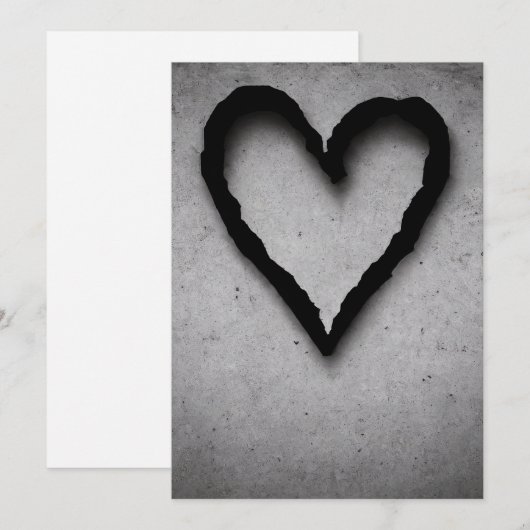 Herz, Nr. 01 Feiertagskarte (Vorne/Hinten)