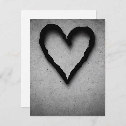 Herz, Nr. 01 Feiertagskarte (Vorne/Hinten)