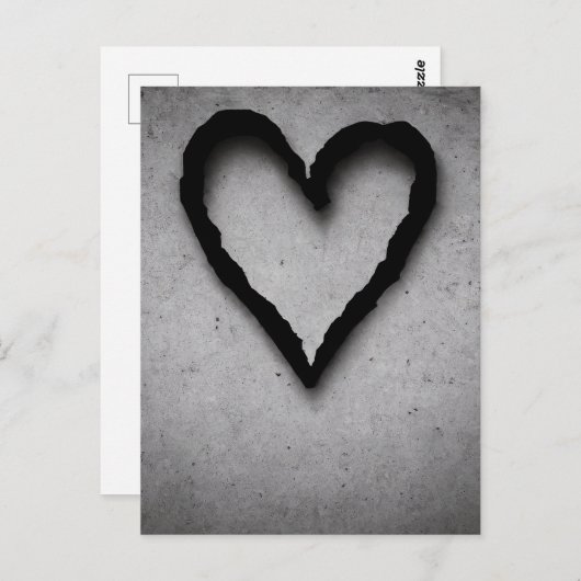 Herz, Nr. 01 Postkarte (Vorne/Hinten)