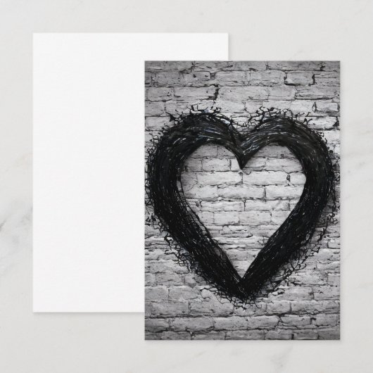 Herz, Nr. 02 Dankeskarte (Vorne/Hinten)