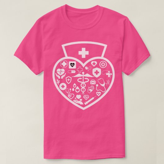 Herz Nurse T-Shirt (Design vorne)