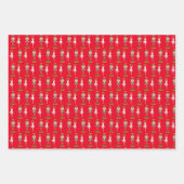 Herz, Nutcracker und Weihnachtself Geschenkpapier Set (Vorderseite 2)