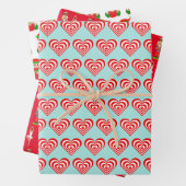 Herz, Nutcracker und Weihnachtself Geschenkpapier Set (Beispiel)