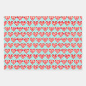 Herz, Nutcracker und Weihnachtself Geschenkpapier Set (Vorderseite)