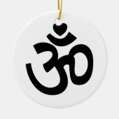Herz Om Sign - Yoga Ornament (Vorne)