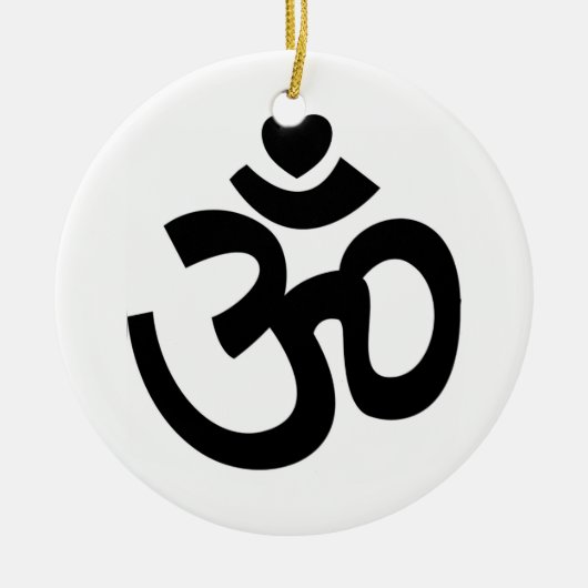 Herz Om Sign - Yoga Ornament (Vorne)