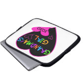 Herz-Oma's Girl-T - Shirt und Geschenke Laptopschutzhülle (Vorne Knopf)