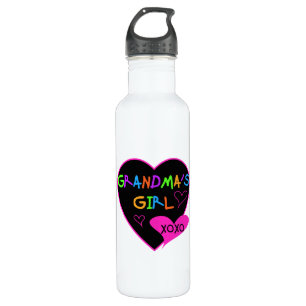 Herz-Oma's Girl-T - Shirt und Trinkflasche