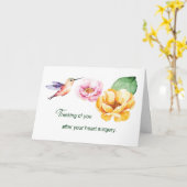 Herz Operation Denken Sie an Ihre Blume Karte (Gelbe Blume)