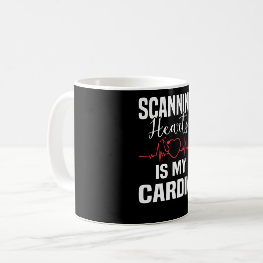 Herz-Operation Herzschlag Kardiologe Kaffeetasse (Vorderseite Links)