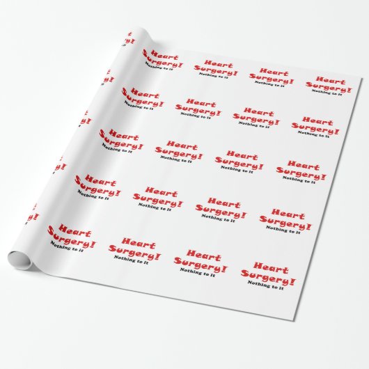 Herz-Operation nichts zu ihm Geschenkpapier (Ungerollt)