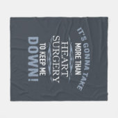 Herz-Operation-Spaß Fleecedecke (Vorderseite (Horizontal))