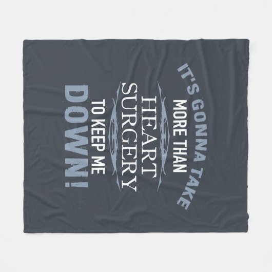 Herz-Operation-Spaß Fleecedecke (Vorderseite (Horizontal))