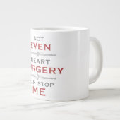 Herz-Operation-Spaß Jumbo-Tasse (Vorderseite Rechts)