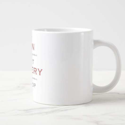 Herz-Operation-Spaß Jumbo-Tasse (Rechts)