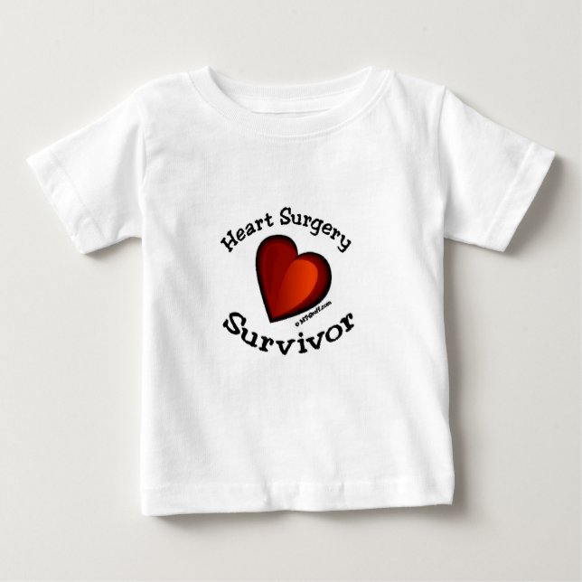 Herz-Operations-Überlebender Baby T-shirt (Vorderseite)