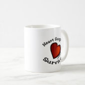 Herz-Operations-Überlebender Kaffeetasse (VorderseiteRechts)