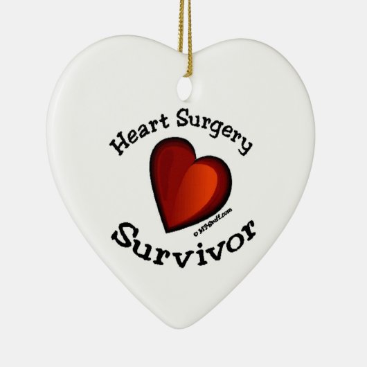 Herz-Operations-Überlebender Keramikornament (Rechts)