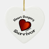Herz-Operations-Überlebender Keramikornament (Hinten)