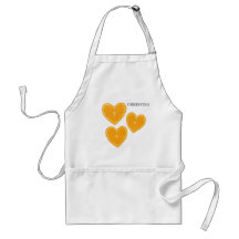 Herz Orange Apron – Süßes Zitrus-Küchengeschenk