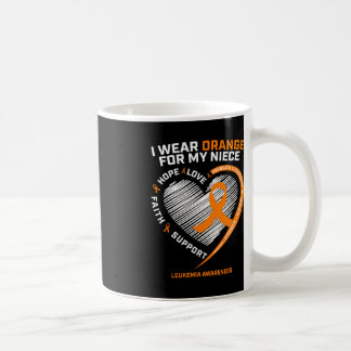 Herz Orange Band für meine Nichte Leukämie Auszeic Kaffeetasse