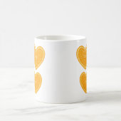 Herz Orange Tasse – Süße Zitrus-Kaffeetasse  (Mittel)